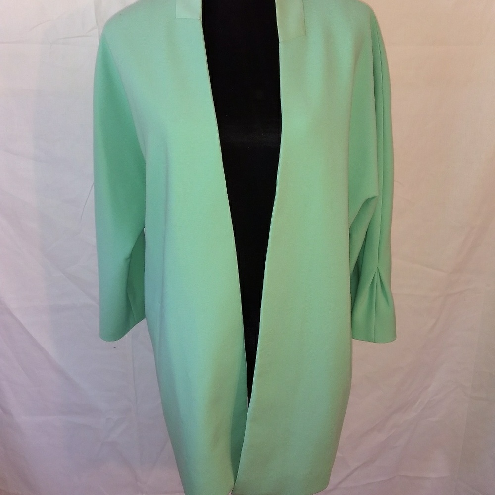Ellen Tracy Mint green blazer/coat Sz 14